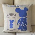 Blue Bear Print Decorative..