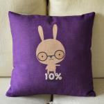 Cute Bunny Print Decorative Pillow