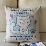 Cute Kitty Print Decorativ..